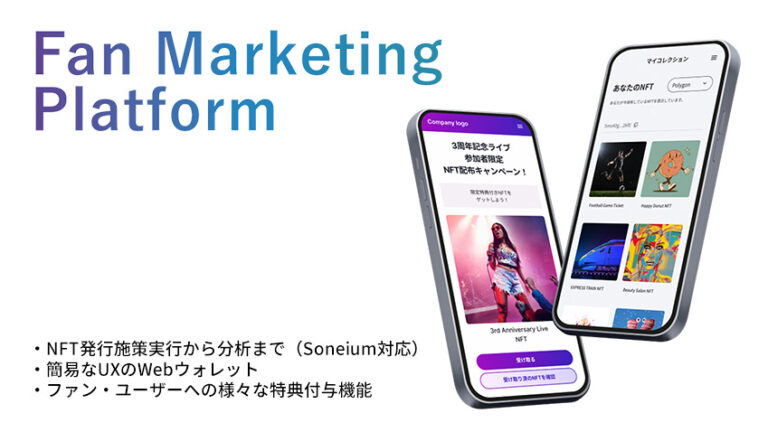 NFTで顧客との新しいつながりを簡単に実現するFan Marketing Platformの開発支援