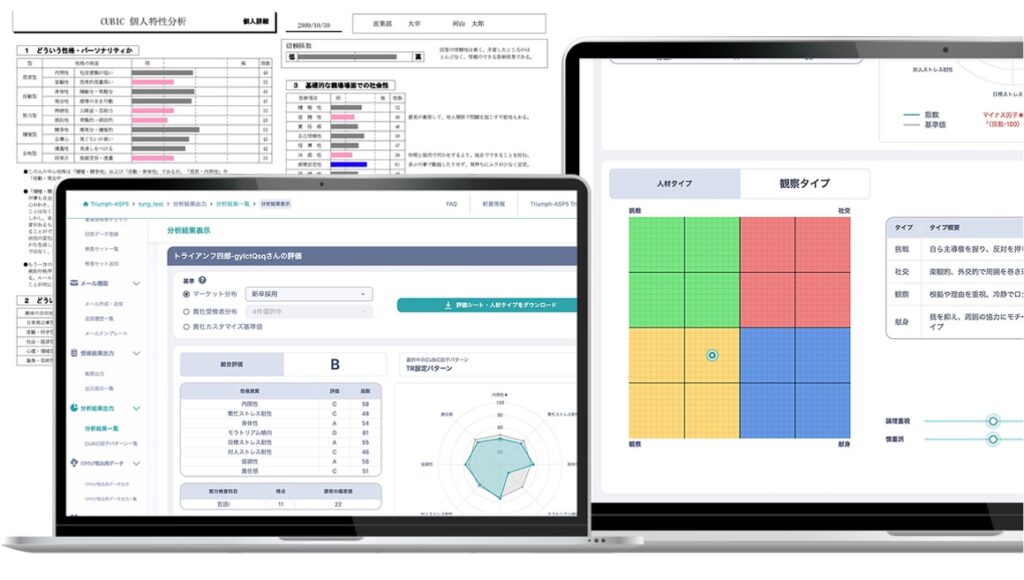 面接プロセスを革新し応募者の入社動機を高める適性検査CUBICの開発支援