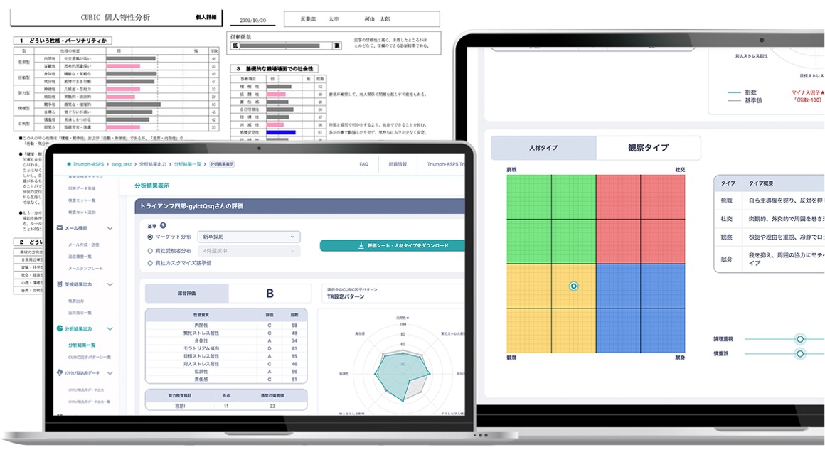 面接プロセスを革新し応募者の入社動機を高める適性検査CUBICの開発支援