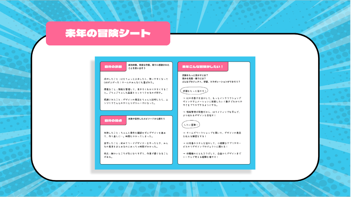 冒険シート