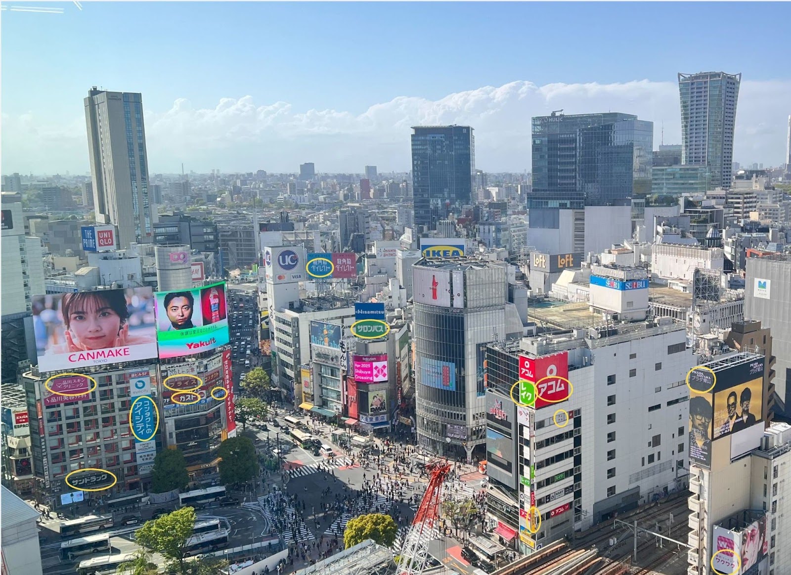 渋谷のカタカナ広告
