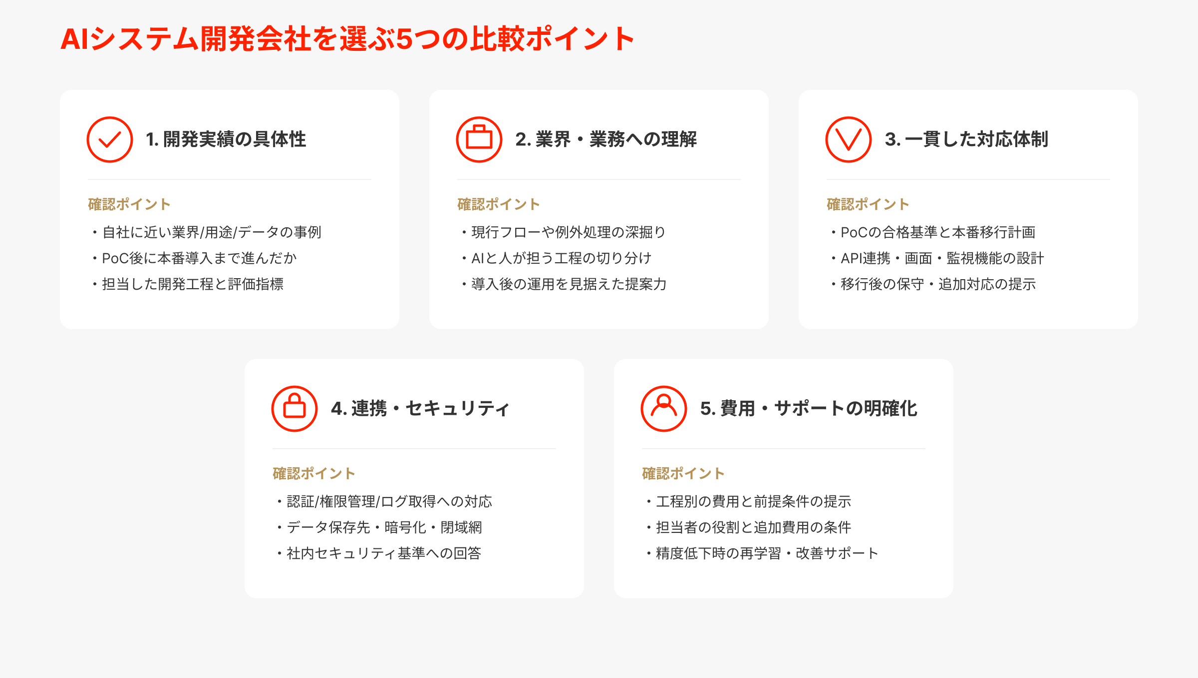 AIシステム開発会社を選ぶ際のポイント